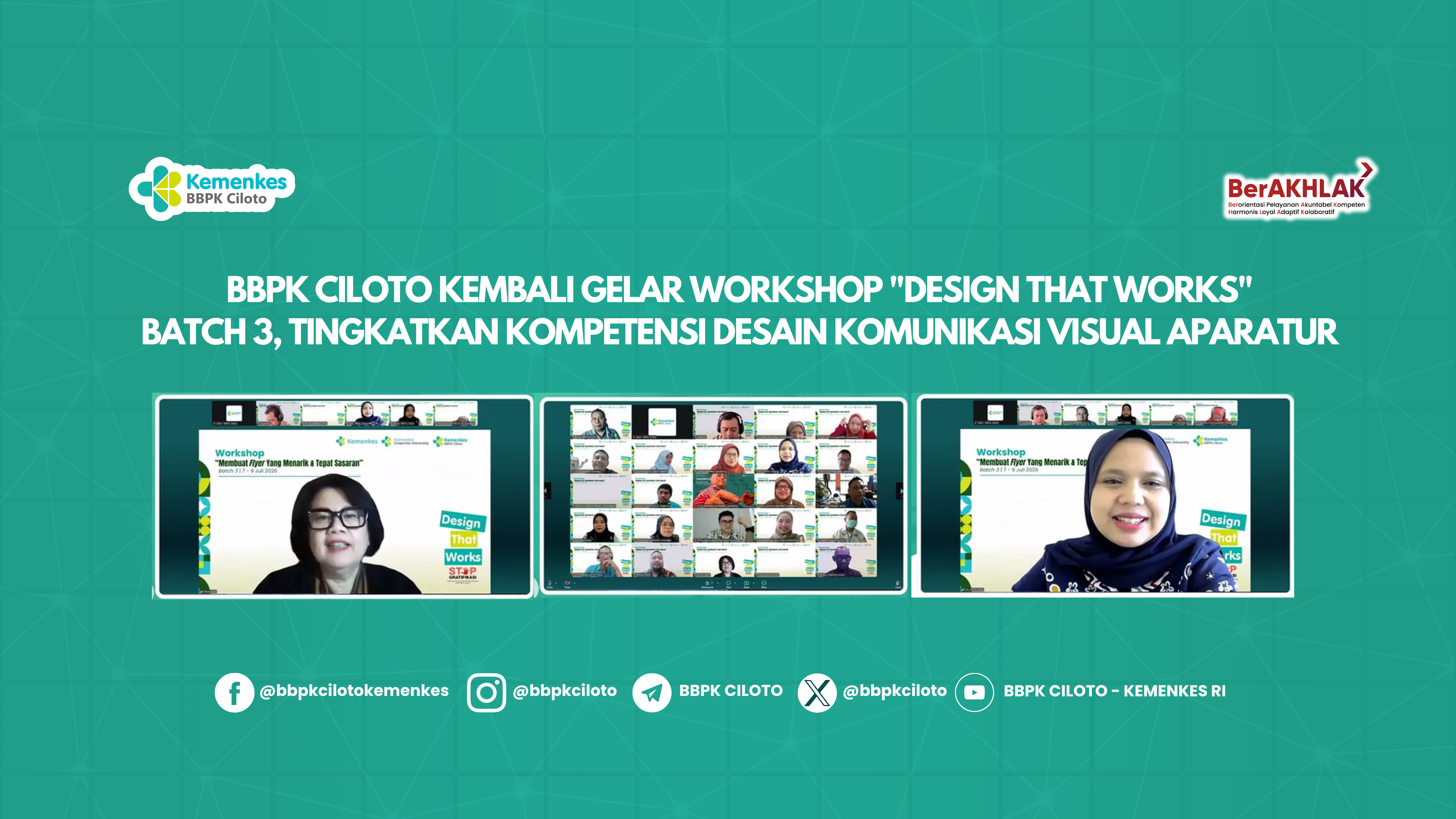 BBPK CILOTO KEMBALI GELAR WORKSHOP "DESIGN THAT WORKS" BATCH 3, TINGKATKAN KOMPETENSI DESAIN KOMUNIKASI VISUAL APARATUR