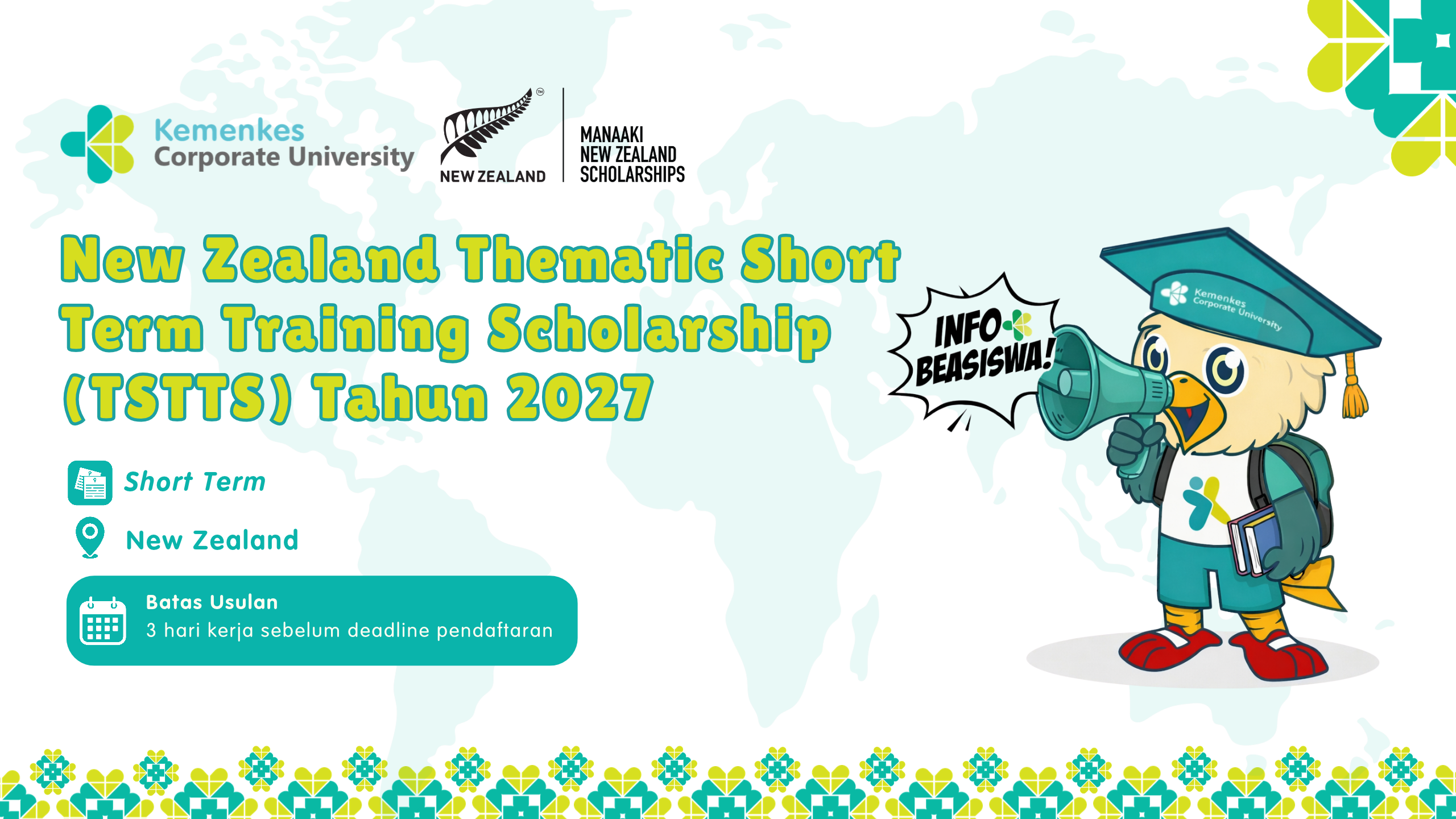 Good Governance - Thematic Short Term Training Scholarship (TSTTS) Tahun 2027