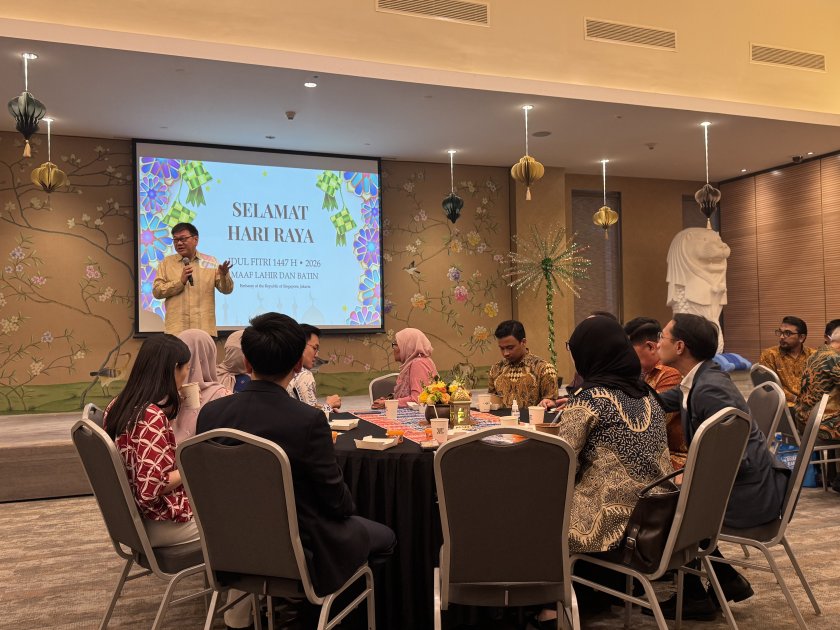 Kemenkes CorpU  Hadiri Halal Bihalal  Kedutaan Besar Singapura,  Perkuat Kolaborasi Pengembangan Kompetensi