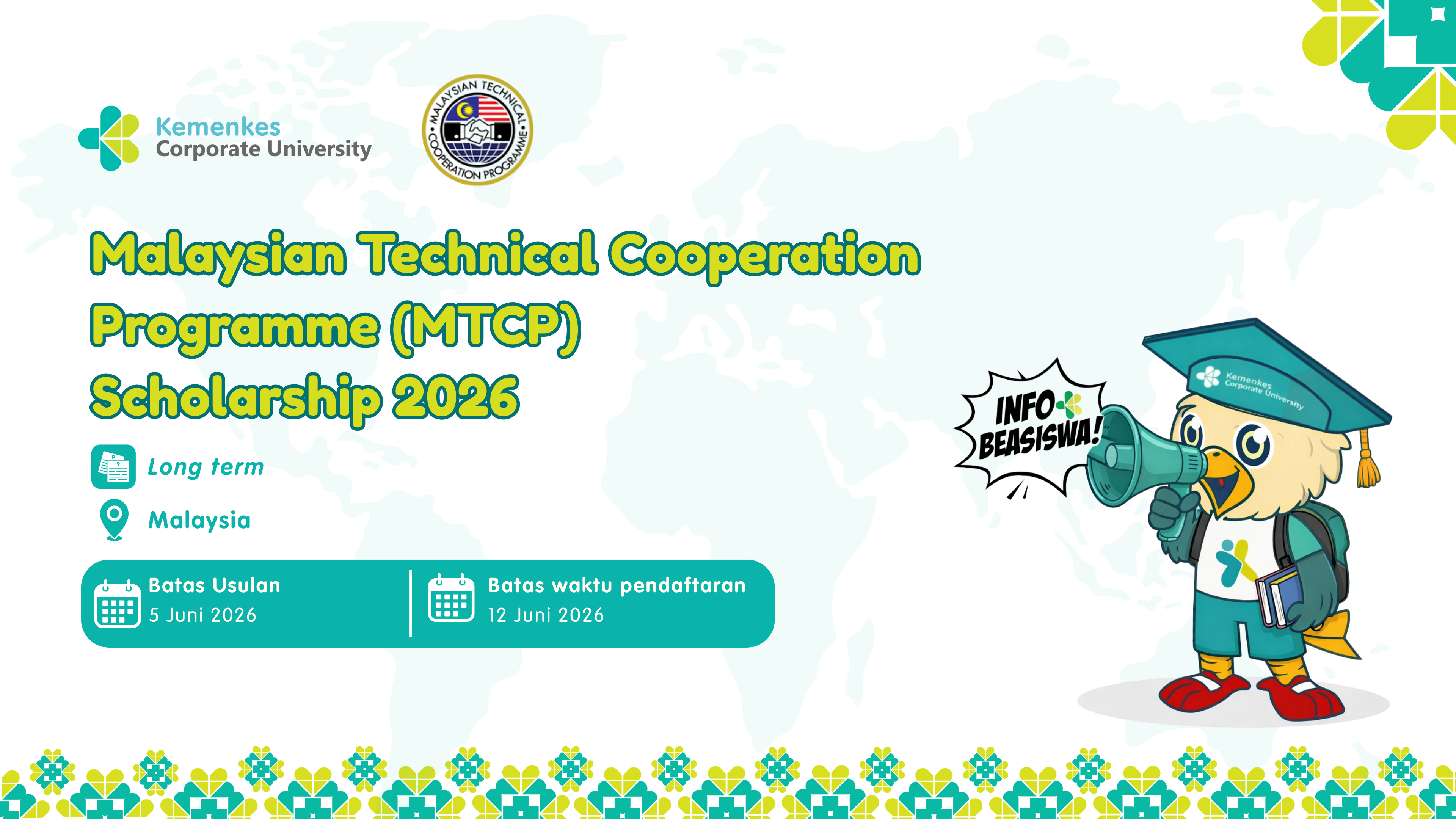 Malaysian Technical Cooperation Programme (MTCP)  Scholarship 2026