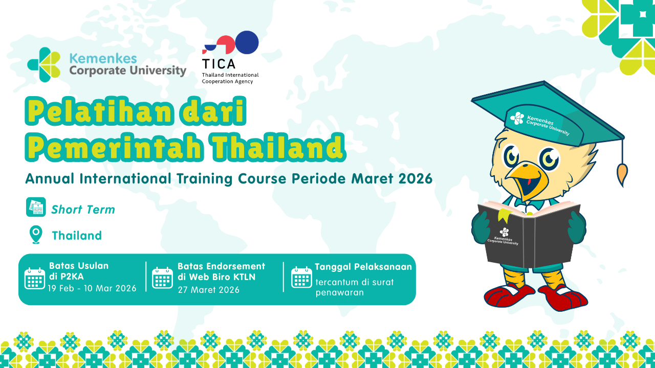 Pelatihan dari Pemerintah Thailand: Annual International Training Course Periode Maret 2026
