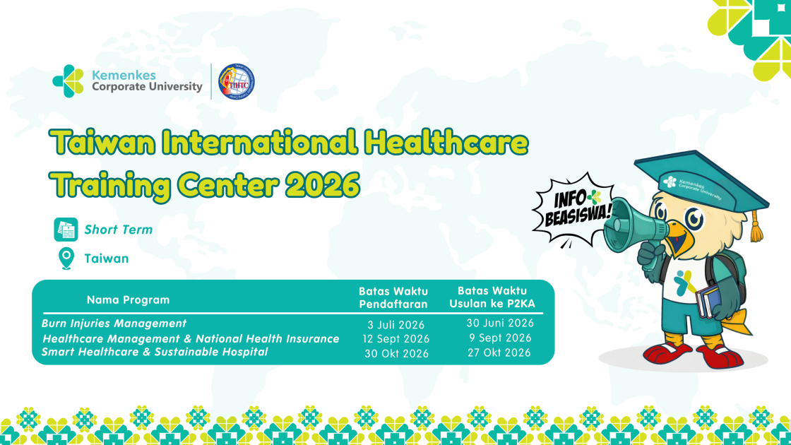 Pelatihan Taiwan International Healthcare Training Center 2026