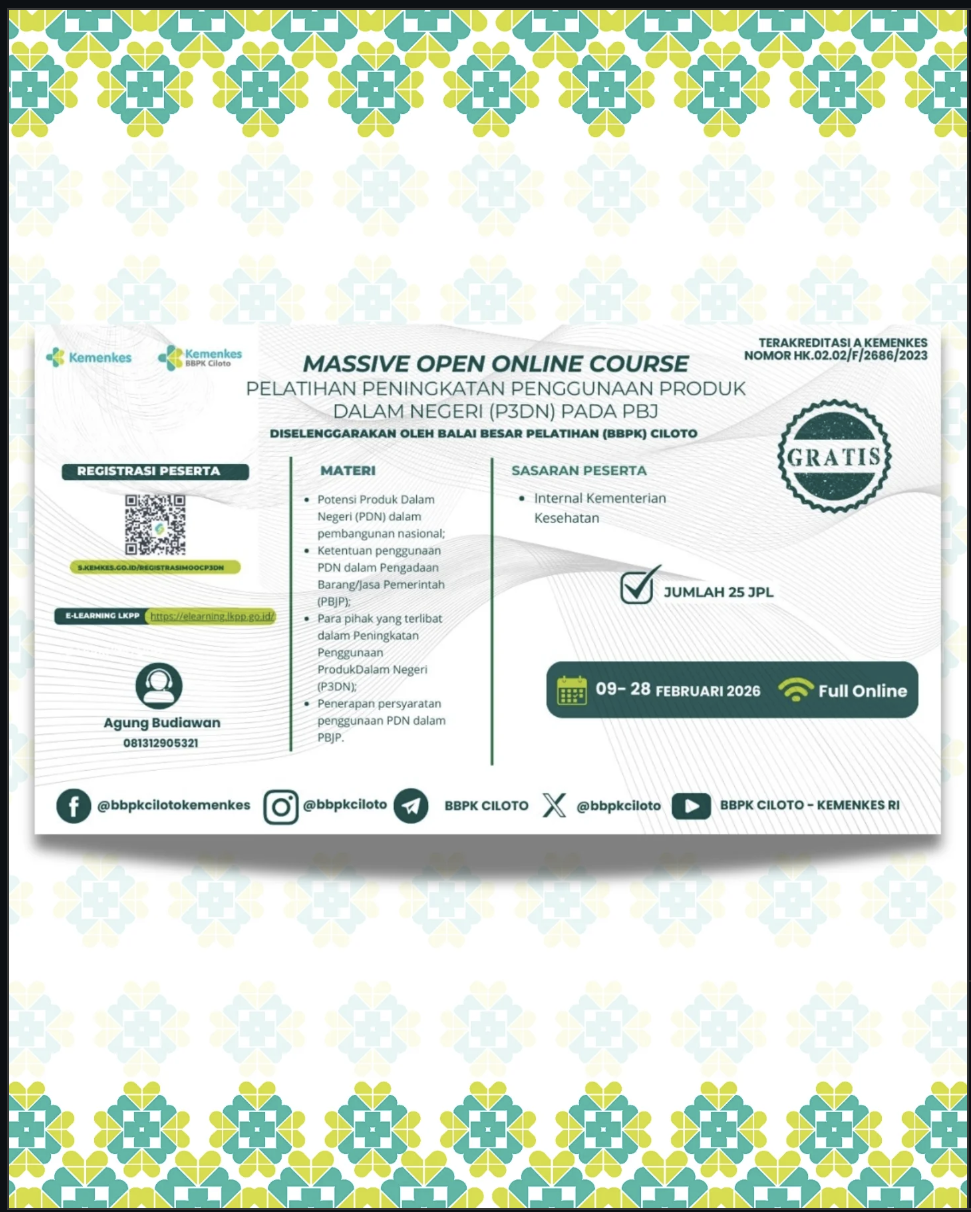 Penguatan Penggunaan Produk Dalam Negeri pada Pengadaan Barang/Jasa Pemerintah melalui MOOC