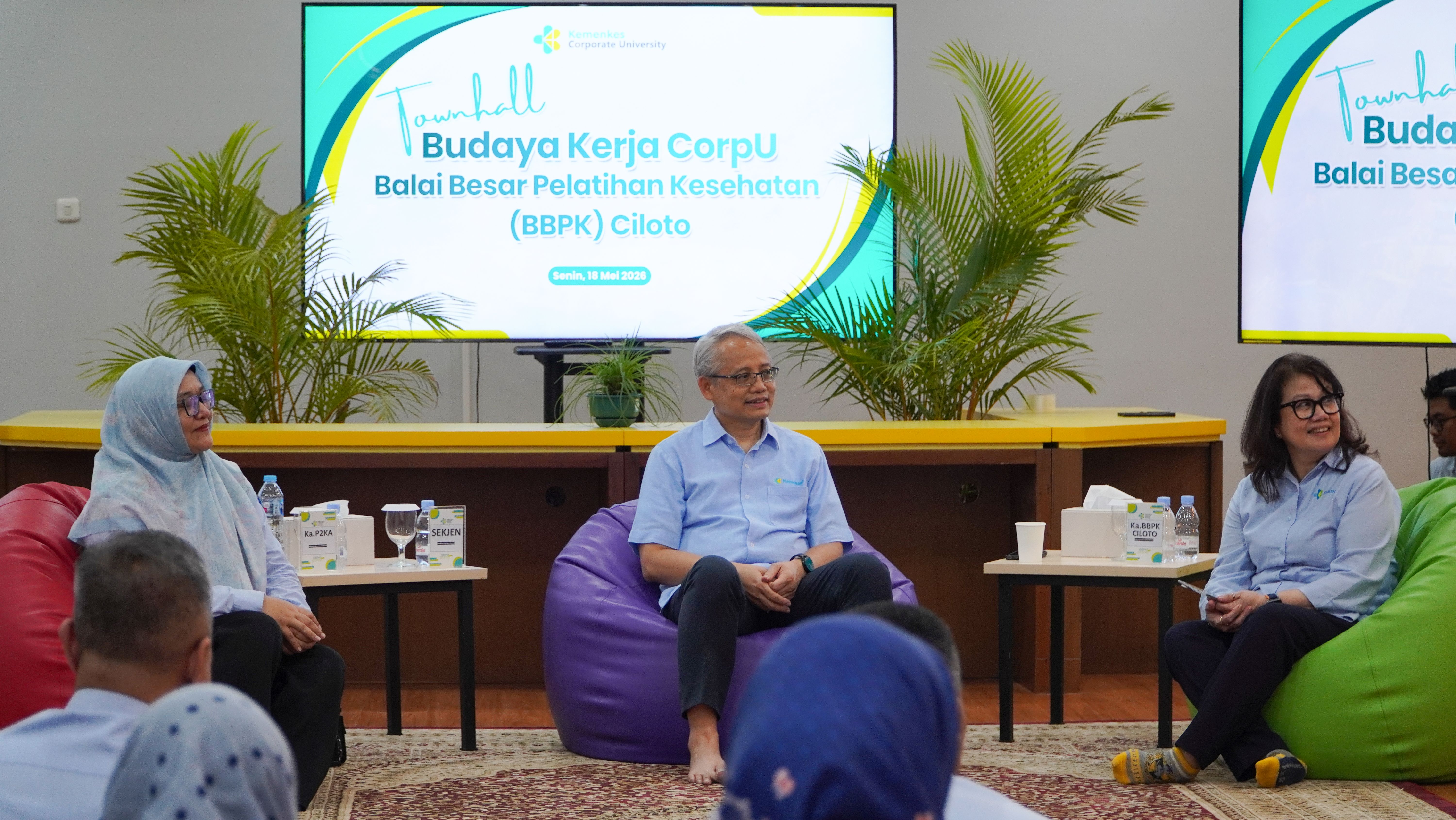 Perkuat Transformasi Kesehatan, Sekretaris Jenderal Kemenkes Hadiri Town Hall Meeting di BBPK Ciloto
