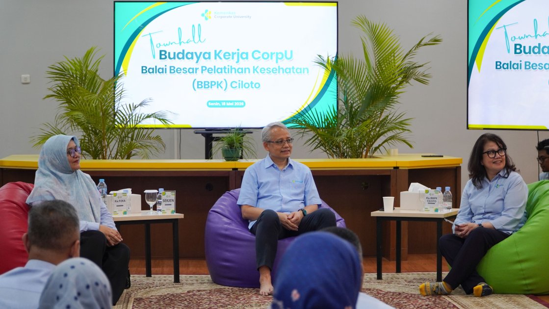 Perkuat Transformasi Kesehatan, Sekretaris Jenderal Kemenkes Hadiri Town Hall Meeting di BBPK Ciloto